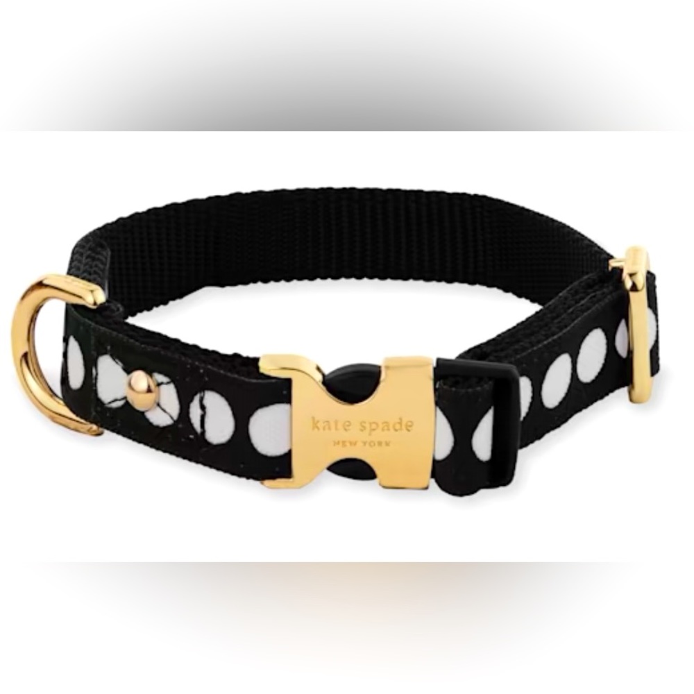 NWT • Kate Spade • New York • Art Dot Dog Collar • Size M/L